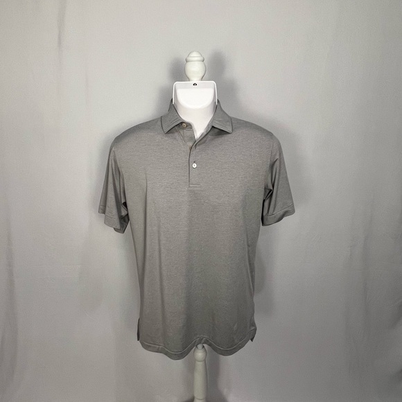 Peter Millar Other - Peter Millar Men's Light Gray Polo - Short Sleeve Knit